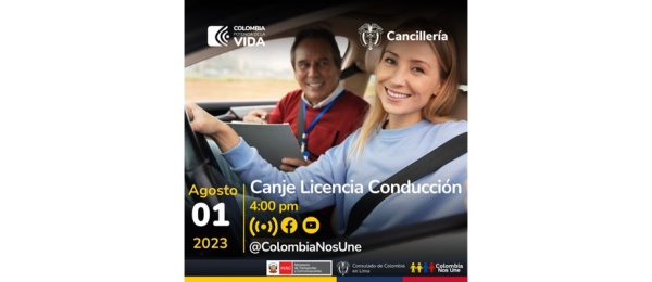 Participa de la charla sobre canje de licencia de conducción entre Colombia y Perú