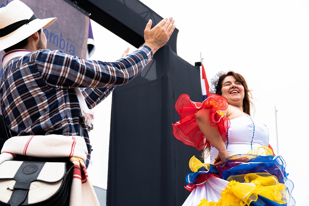 Celebración de los 212 años de independencia de Colombia