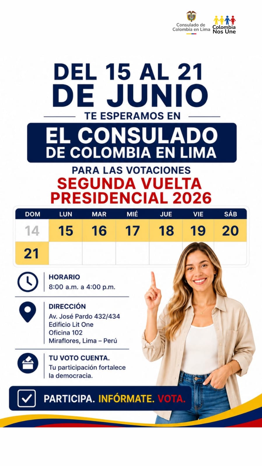 Conozca el calendario electoral para la segunda vuelta de las Elecciones Presidenciales 2026