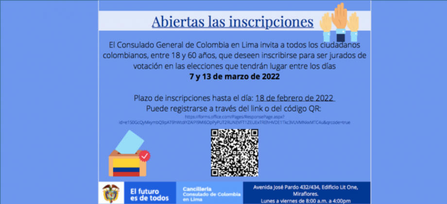 Abiertas las Inscripciones