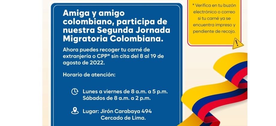 Segunda jornada migratoria colombiana