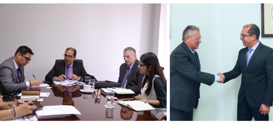 El Consulado General de Colombia en Lima sostiene reunión de alto nivel con el viceministro de Justicia del Perú y el presidente del Instituto Nacional 