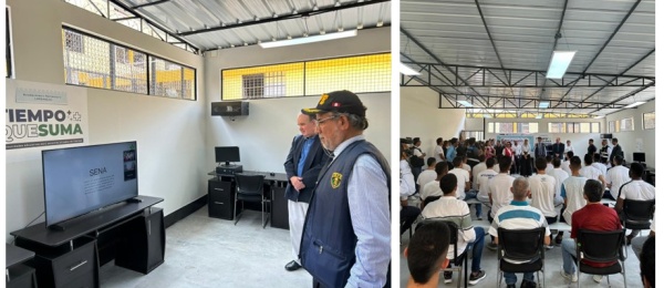Consulado en Lima inaugura el "Aula Colombia" para los internos colombianos del Establecimiento Penitenciario de Lurigancho de Lima