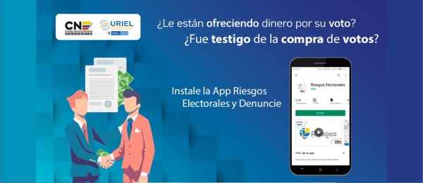 Instale la App Riesgos Electorales y denuncie los delitos que se presenten en las Elecciones 2022