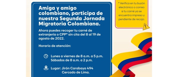 Segunda jornada migratoria colombiana